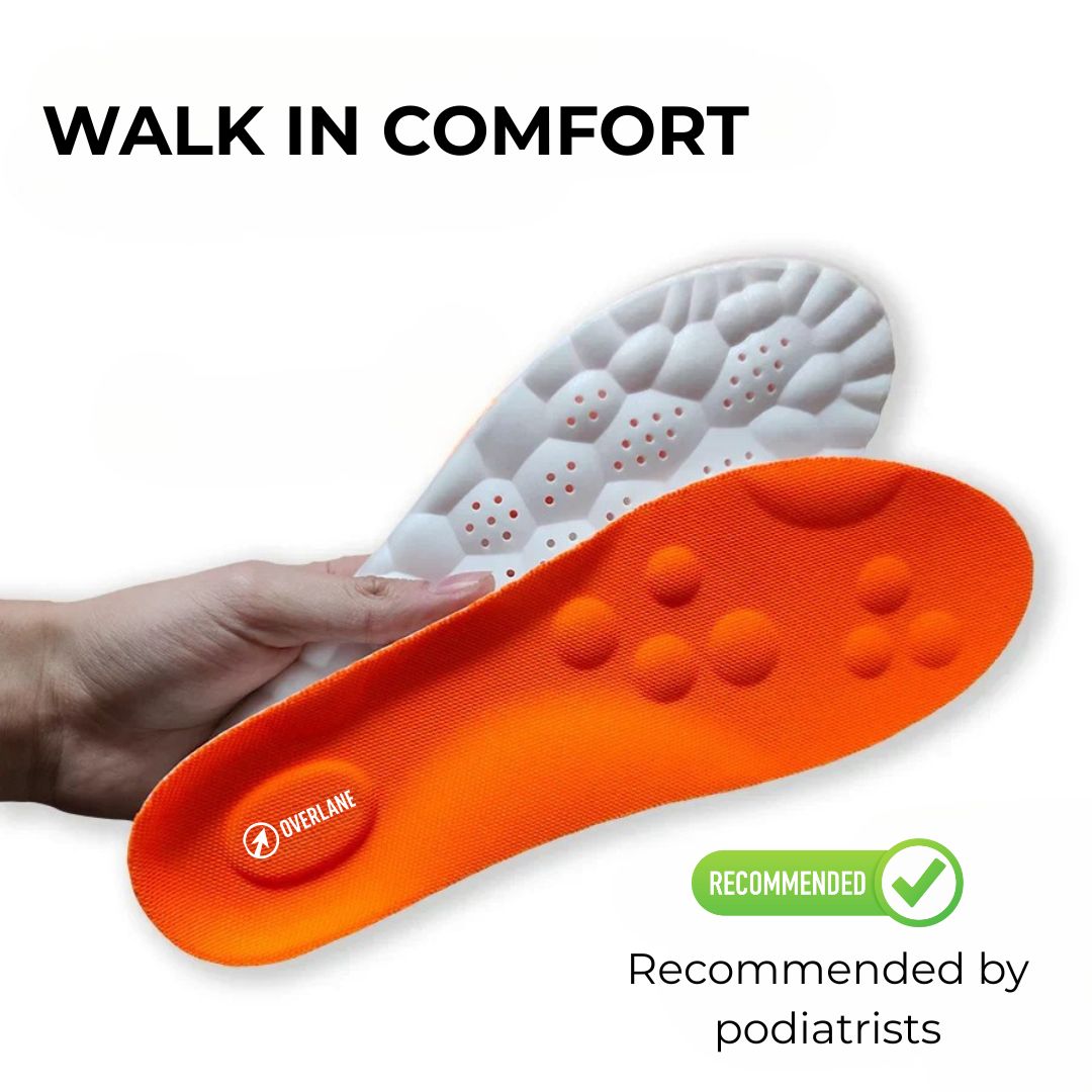 Overlane Overlane - Orthopedic Massage Insoles Orange / EU 35-36