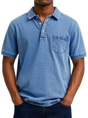 Overlane Overlane - Vintage Casual Polo Shirt Blauw / S