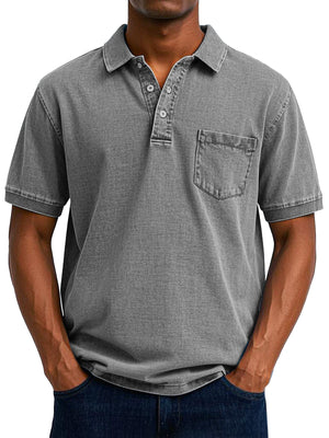 Overlane Overlane - Vintage Casual Polo Shirt Grijs / S