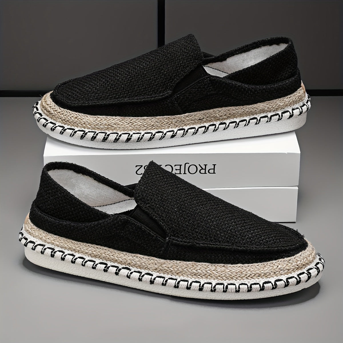Overlane Overlane - Weave Slip-On Shoes for Men Black / US 6 / EU 38