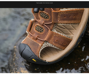 Overlane Summer 2025 Breathable faux Sandals - Non-Slip for Hiking & Beach Sports, Casual Outdoor Footwear with Adjustable Laces