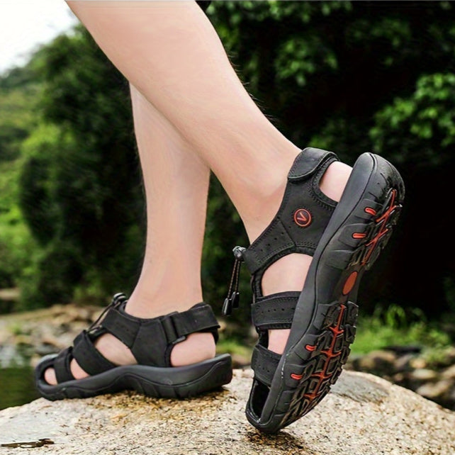Overlane Summer 2025 Breathable faux Sandals - Non-Slip for Hiking &amp; Beach Sports, Casual Outdoor Footwear with Adjustable Laces