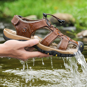 Overlane Summer 2025 Breathable faux Sandals - Non-Slip for Hiking & Beach Sports, Casual Outdoor Footwear with Adjustable Laces
