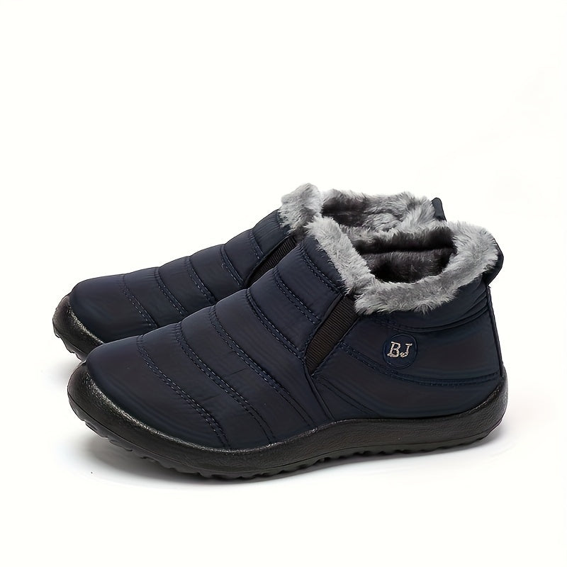 Overlane Women&#39;s Non-slip Thickened Medium Tube Snow Shoes, Comfortable Warm Hiking Shoes Blue / US 11.5